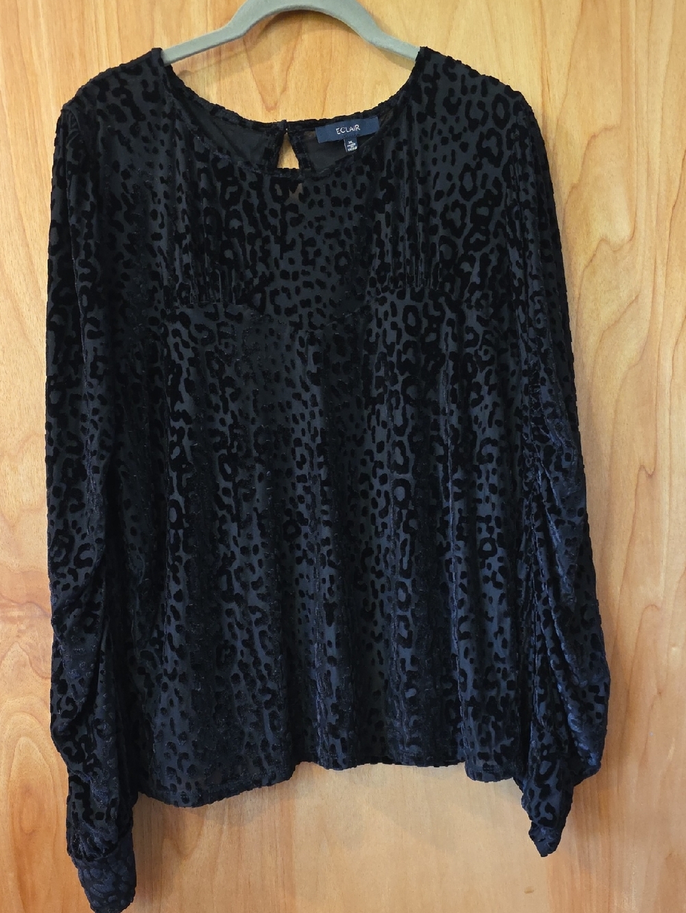 Leopard Burnout Top